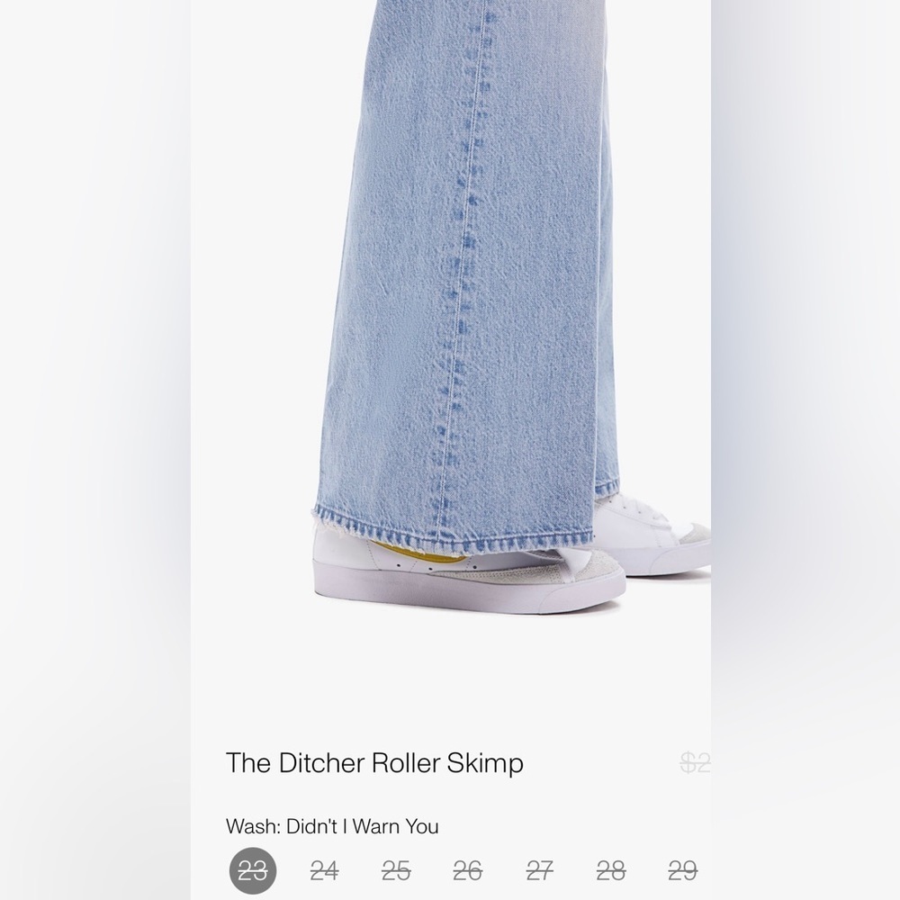 Mother The Ditcher Roller Skimp Size 29 NWT - Picture 4 of 14